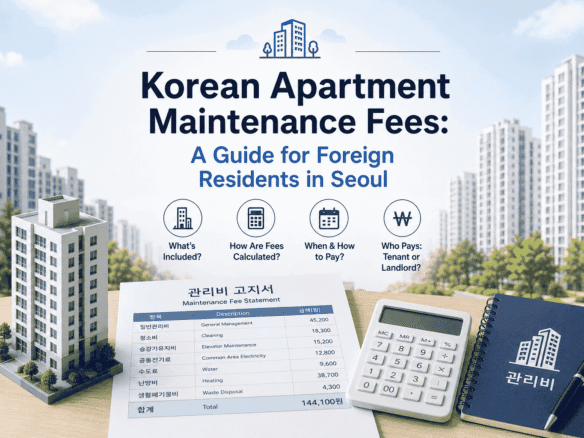 Korean Apartment Maintenance Fees A Guide for Foreign Residents in Seoul 1 1 1 1