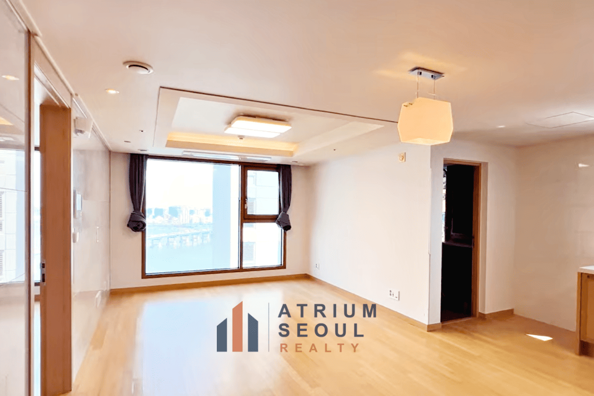 Living Room in 2BR Apartment for Rent at Cheongdam Xi in Gangnam, Seoul - Atrium Seoul Realty
