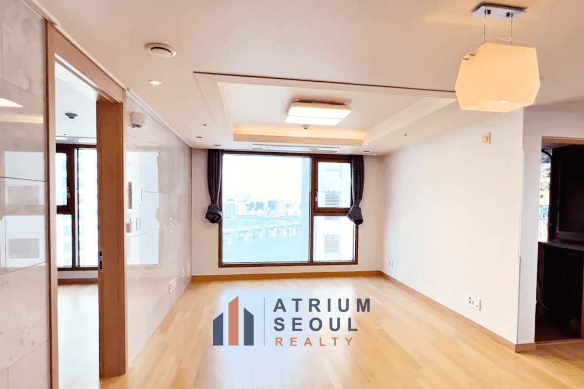 Living room - 2BR Apartment for Rent at Cheongdam Xi in Gangnam, Seoul - Atrium Seoul Realty