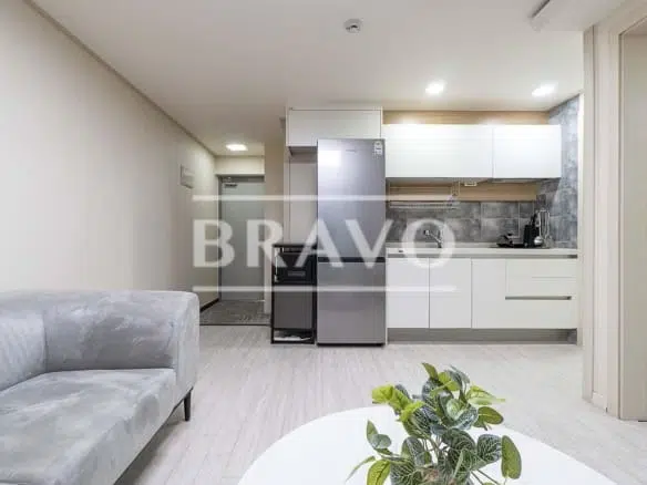Living room in 2BR Short-Term Rental in Gangnam Yeoksam Seoul