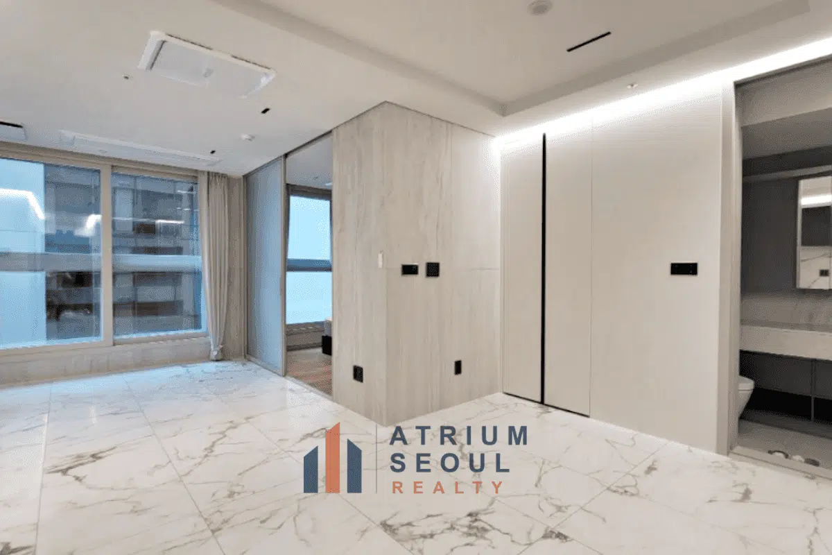 Living space in Newly built 2BR apartment for rent in Gangnam