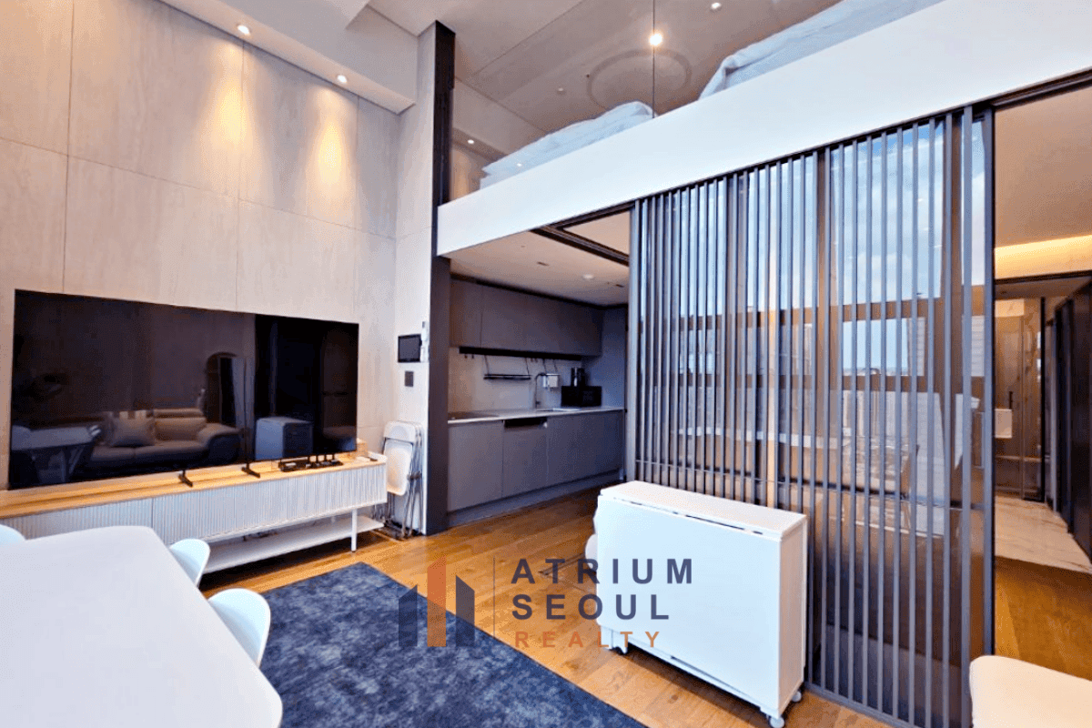 Luxury Duplex Loft Apartment for Short-Term Rent Near COEX, Gangnam