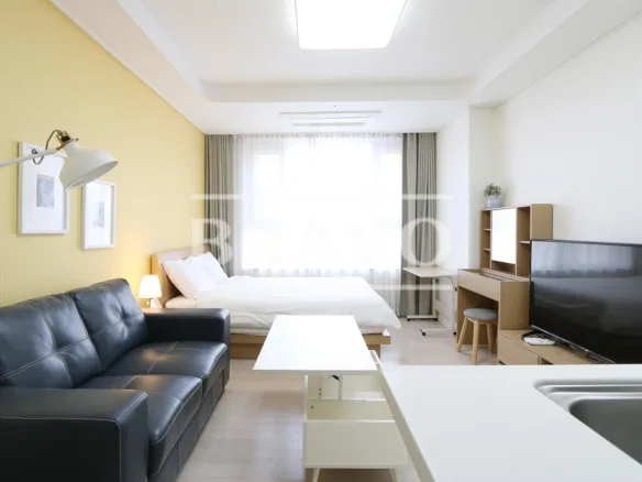 Studio - Cheongdam Officetel For Rent - Short term - Atrium Seoul Realty