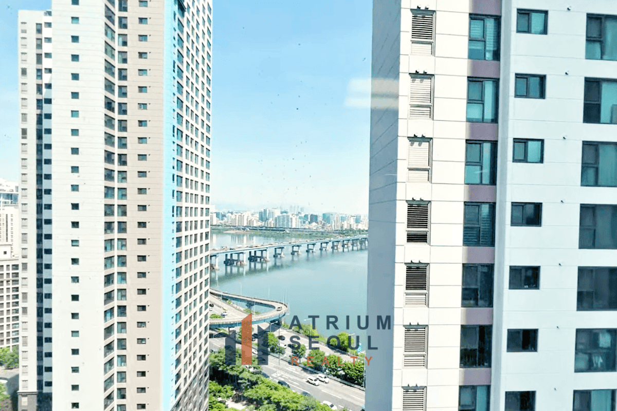 View From the window - 2BR Apartment for Rent at Cheongdam Xi in Gangnam, Seoul - Atrium Seoul Realty