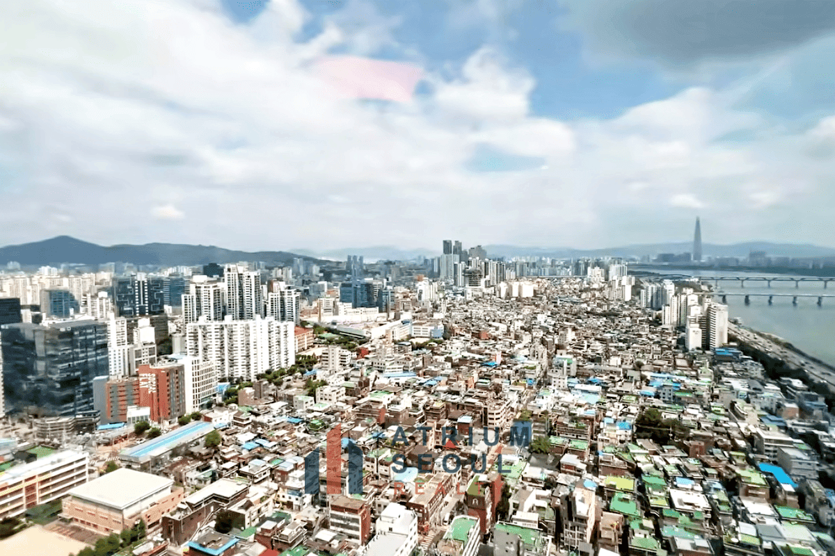 View From TRIMAGE 3BR Apartment for Rent in Seongsu Seoul - Atrium Seoul Realty