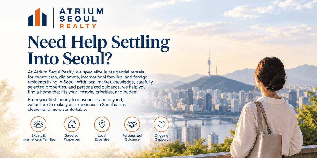 apartment rent in seoul Atrium Seoul Realty